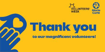 We want to send a huge, heartfelt thank you to our magnificent <a href="/mariecurieuk/">Marie Curie</a> volunteers! Everything you do helps people get the expert care, kindness and support they deserve. Find out more at Become a volunteer (mariecurie.org.uk)