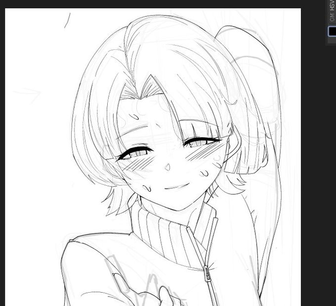 ねんじゅう、ちゃんと絵描いてます
ただ没になったりしてるだけで……

これは今ボツになった麻央 