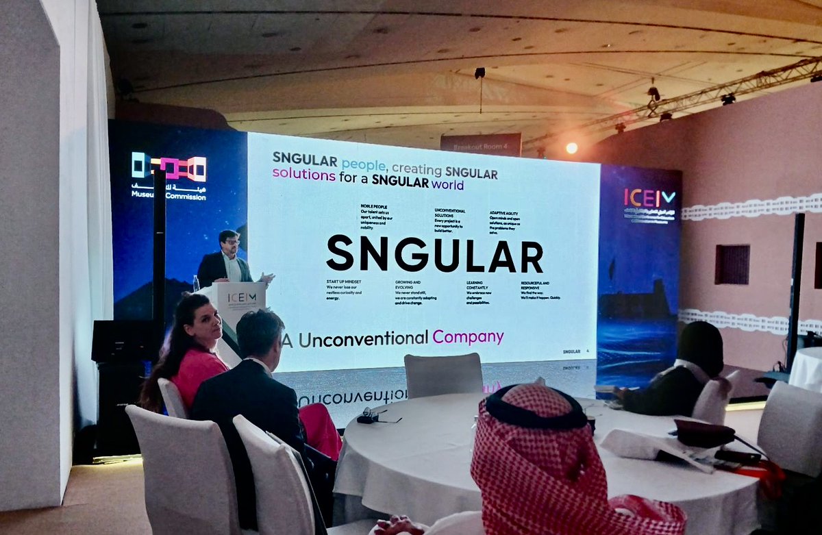 sngular's tweet photo. Yesterday, @psanchezvilla delivered an insightful presentation at the #ICIEM, focusing on “Implementing and Operating VR in Museography: Enhancing Experiences through Immersive Technology” https://t.co/x2QBNFcjCX