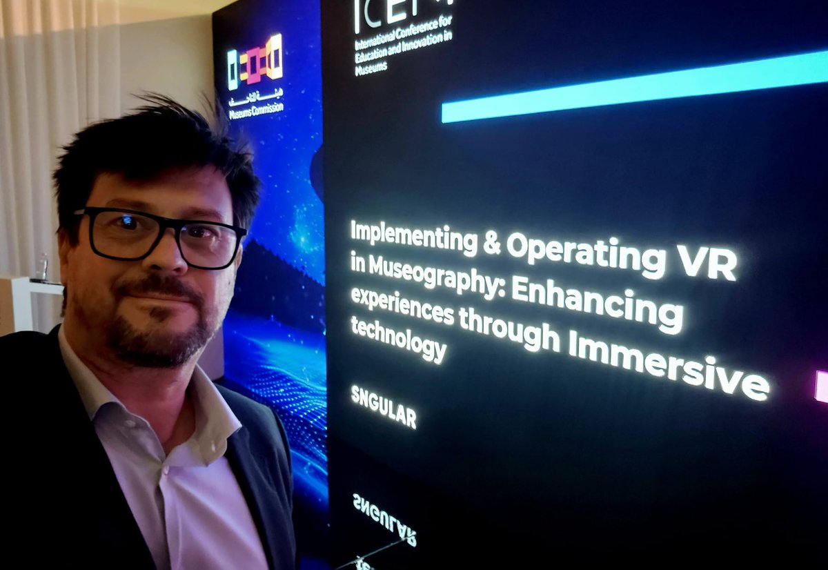 sngular's tweet photo. Yesterday, @psanchezvilla delivered an insightful presentation at the #ICIEM, focusing on “Implementing and Operating VR in Museography: Enhancing Experiences through Immersive Technology” https://t.co/x2QBNFcjCX