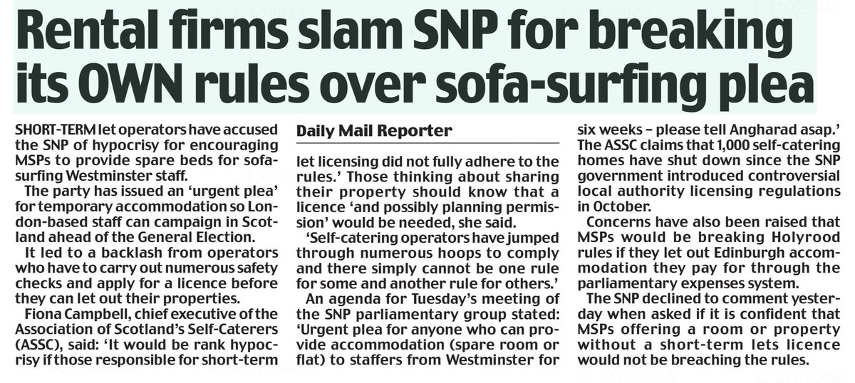 FionaCampbell74's tweet photo. It would be rank hypocrisy if those responsible for #STL licensing did not fully adhere to the rules. All those contemplating sharing their property ought to be aware that a licence, and possibly planning permission, is required. 

@ASSCnews @ScotBandBassoc @SaveSCScotland https://t.co/WSi5c5CZ1r