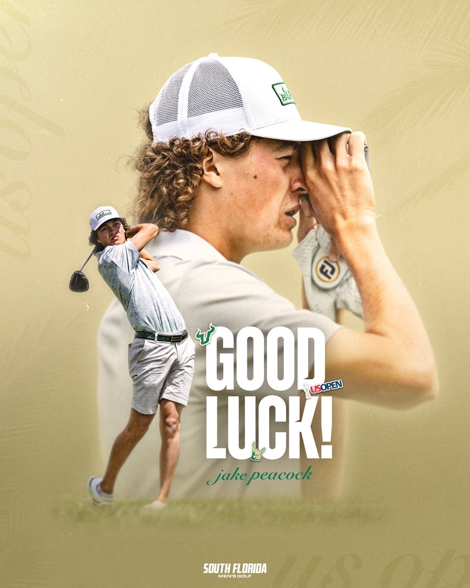 Good luck at the <a href="/usopengolf/">U.S. Open</a> qualifier today, Jake!

#HornsUp🤘
