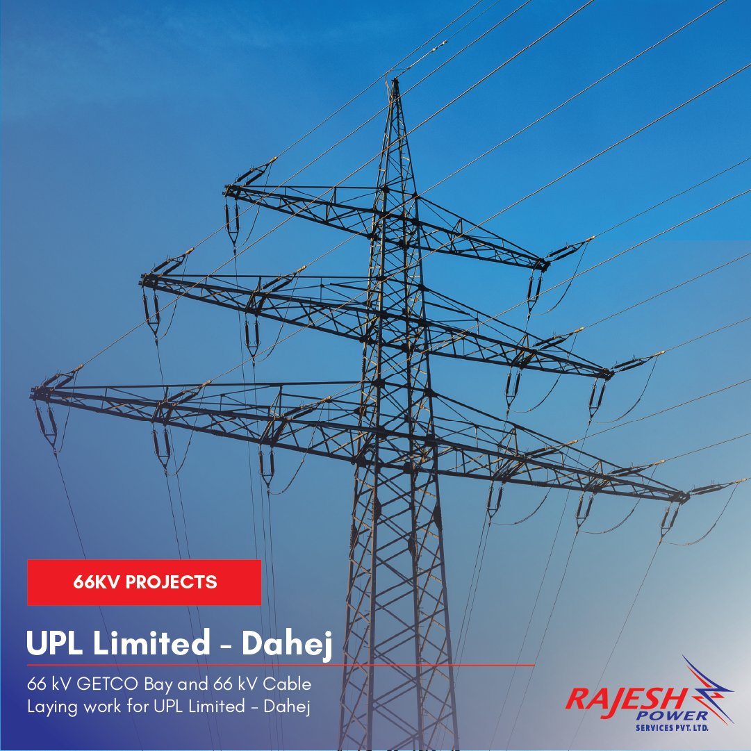 RPSPvtLtd's tweet image. Bringing Power to UPL Limited! Our 66 kV projects at Dahej showcase our commitment to reliable energy.
 Visit our website rajeshpower.com and contact us today for your next project! #RajeshPower #66KVProjects