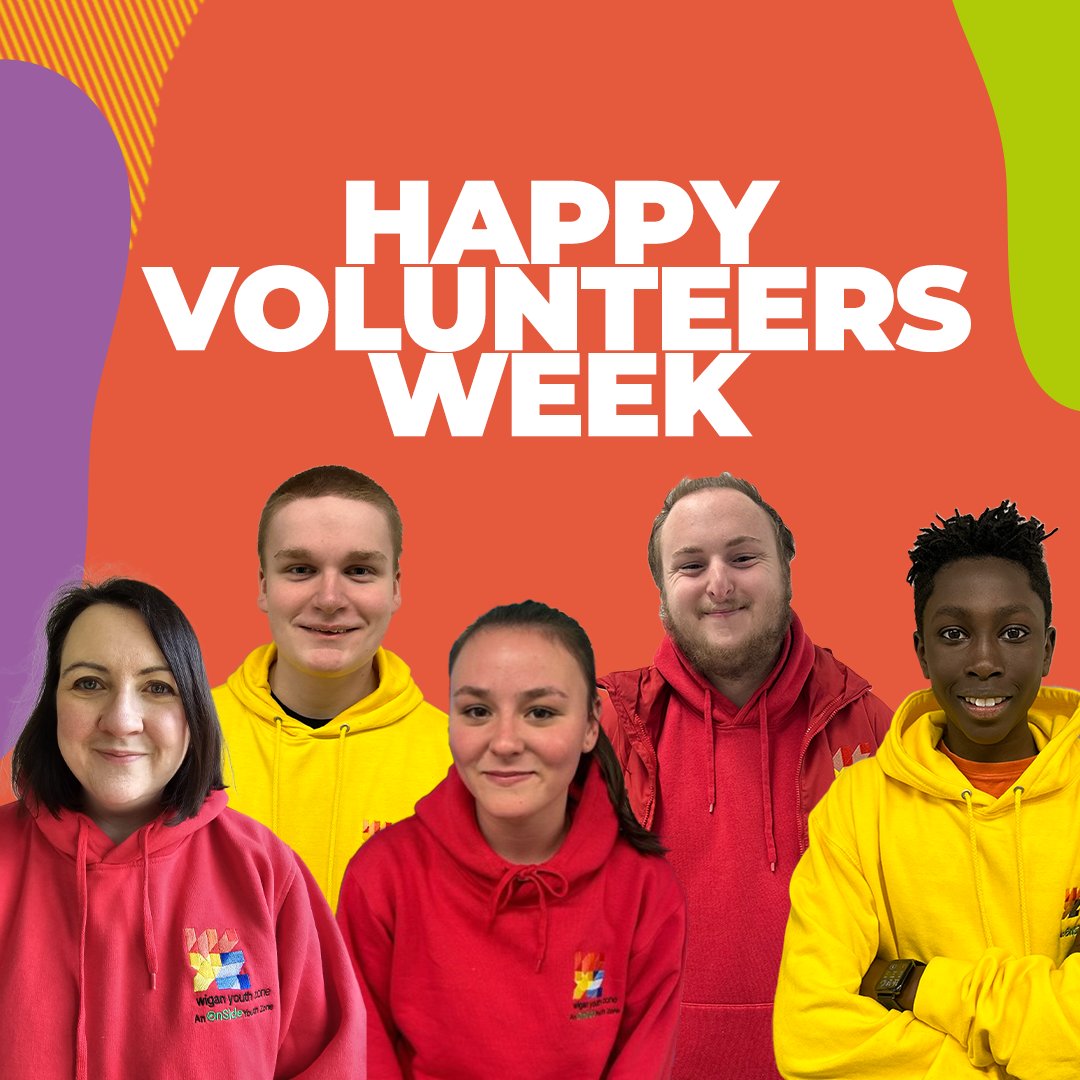 It's Volunteers Week, and we want to thank all our amazing volunteers who have contributed over 4500 hours to Wigan Youth Zone this year! 
Their dedication and passion for supporting young people are truly inspiring.

#VolunteersWeek #ThankYou  #CommunityHeroes #YouthWork #Wigan