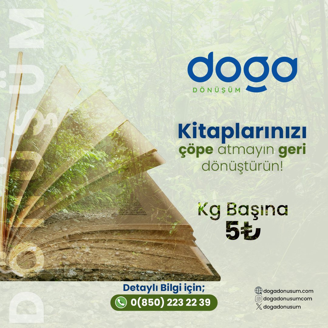 Atıkları geri dönüşüme ver , hayata bir can ver . 

Çağrı Merkezi 📞 0850 223 22 39 

dogadonusum.com

#geridonusum #cevredostu #suve #cevre #cevrecietkinlikler #cevreciyasam #cevrehabercomtr #cevremevzuati #cevremuhendisligiorg #cevreportal #enerjive #gumballedit #iklim