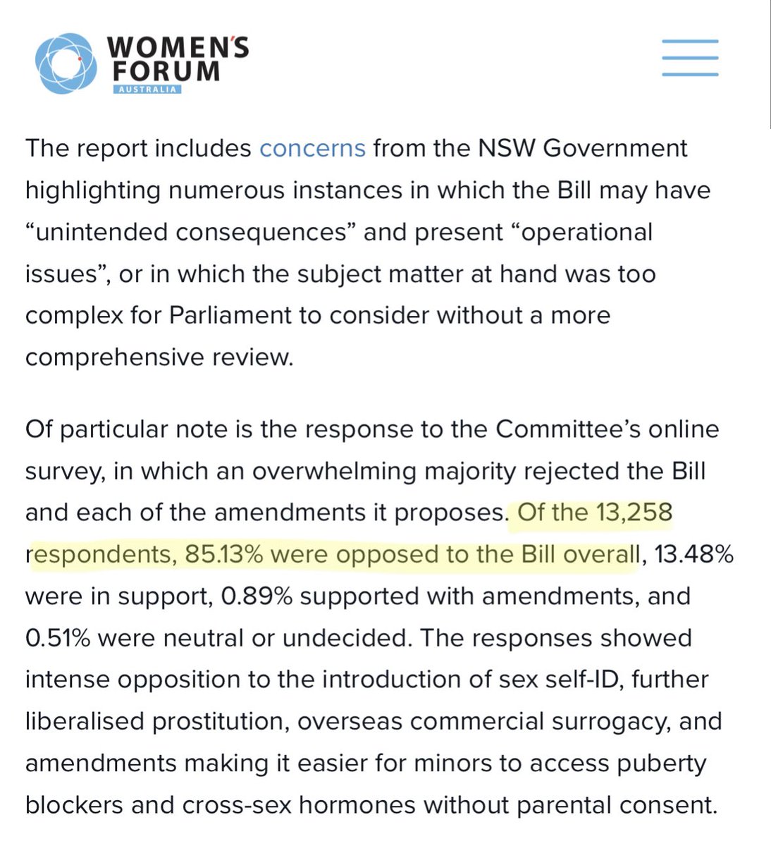 RachaelWongAus's tweet image. Independent MP @AlexGreenwich’s controversial “Equality” Bill had been overwhelmingly rejected by NSW residents, who have said a resounding NO to:

❌ Sex self-ID
❌ Further liberalised prostitution
❌ Overseas commercial surrogacy
❌ Easier access for kids to puberty blockers &amp;amp;…
