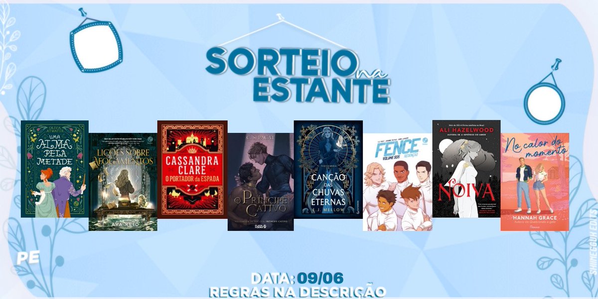 PromoEmEstante's tweet image. — SORTEIO 📚💙

Um LIVRO da imagem/wish ou um PIX de R$50 para o ganhador!

Regras:
– Seguir @PromoEmEstante e @promodojuao;
– Rt e fav nesse tweet + comentar a opção escolhida.

🍀 Resultado em: 09/06.

(Leia a sequência👇🏼)