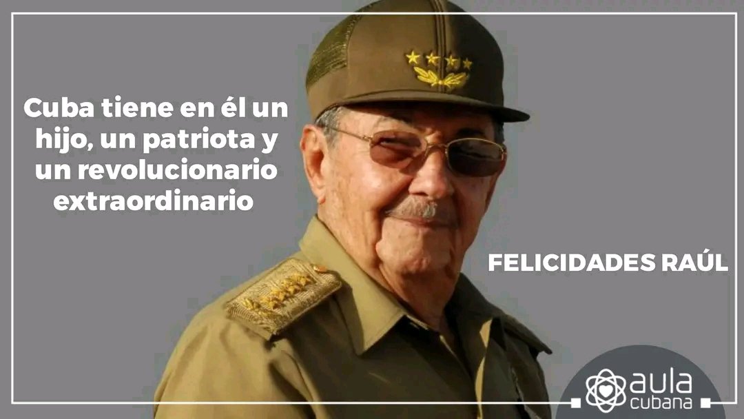 Su capacidad de líder y su humanismo lo hacen acreedor del cariño de su pueblo. #3DeJunio #93Cumpleaños de #RaúlEsRaúl. Los educadores granmenses le felicitamos. #EducaciónGranma #CubaMined #RaúlEsRaúl