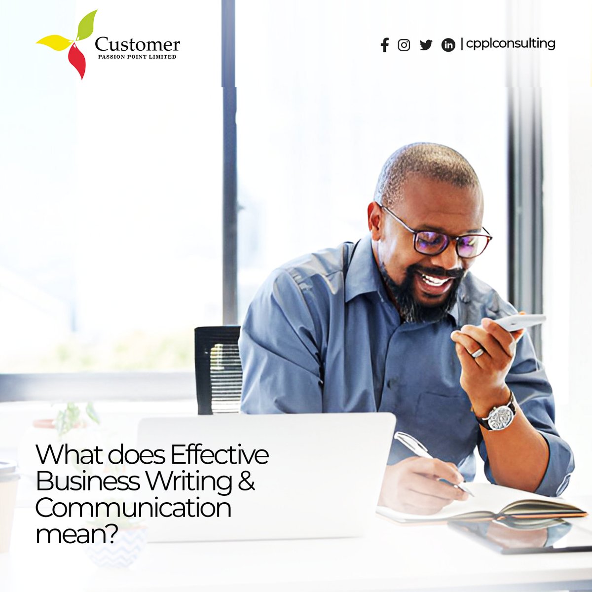 cpplnigeria1's tweet photo. Our experts developed an Effective Writing and Communications Training Program to show young professionals how to communicate in the corporate space. 

Read full article here https://t.co/pstjxaKQQn

#workplacewins #employeetips #CPPLconsulting #businesstips #CPPLConsulting https://t.co/aNIbB21zZh