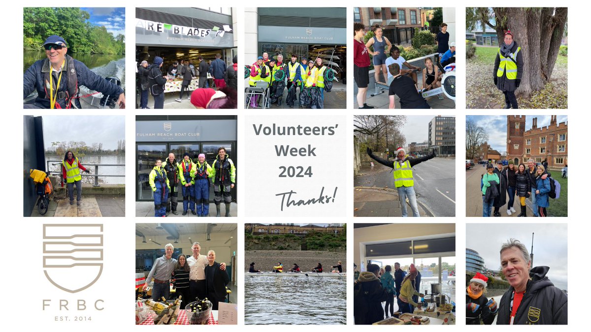 FulhamReachBC's tweet photo. A huge thank you to our incredible #volunteers at @FulhamReachBC:
⭐️ FAST for their dedication to #fundraising. Don't miss our #RowPalaceToPalace event on 30/06!
⭐️ Juniors who cox, steward & help at our Free Water Sports Wks
⭐️ Adults members
#RowingForAll #VolunteersWeek https://t.co/6QrAVMGgYT