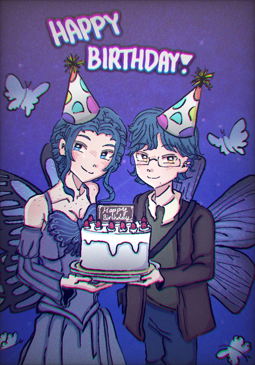 Today is a day to celebrate! 

I’m so glad I have you in my life, Cassius. I’m proud to call myself your twin ☺️

Let’s celebrate and eat tons of cake together :) 

happy birthday to us 💙

We can now legally drink in the US haha :) cheers to being 21! 💙

Art: @/hachichimitsu :)