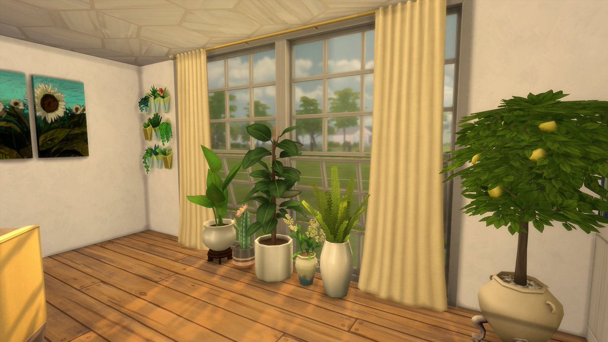 TehosDesigns's tweet photo. Plant Mom Livingroom
i tried to go with this livingroom a little cozy and not really that much plants. Hope you like it.🌱
You can download here: https://t.co/kCproMt6JY

#ShowUsYourBuilds #TheSims4 https://t.co/sBeZsVgENq