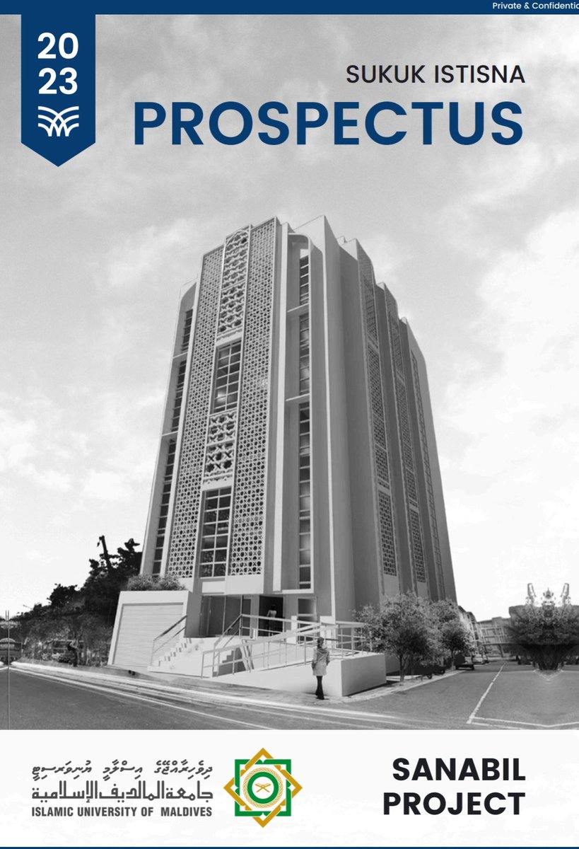 AxmeenR's tweet photo. Islamic University of Maldives (IUM) @official_ium has just launched fund raising for IUM Sanabil Project via Sukuk modelled on the Sharia Concept of Istisna'. 
Subsequently Parallel Istisna'. 

It's the first of its kind modelled and submitted for approval for @CMDA_MV. https://t.co/Jzf6eccS5m