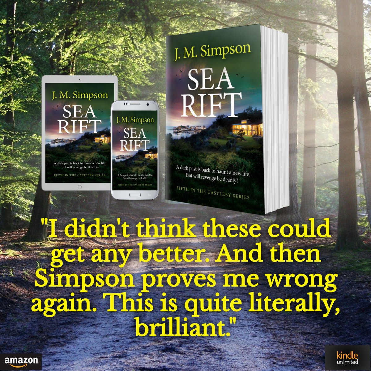 JMSimpsonauthor's tweet photo. Always lovely to hear...

"This is quite literally, brilliant."

Buy: 
https://t.co/pS3C5WYWSG

#writingcommunity #BooksWorthReading #crimefiction #suspense #thriller #crime #BookX  #castleby #tenby #crimethriller #crossgenrebook
#searift #booktwitter #readingcommunity #outnow https://t.co/EBtGk7mpdf