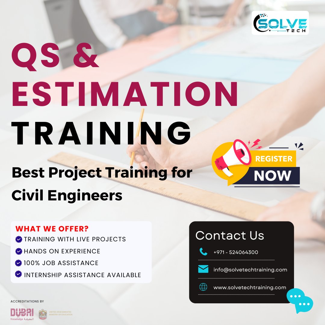 stt_institite's tweet image. #QuantitySurveying #QuantitySurveyingtrainingdubai #solvetech #dubai #uae #solvetechtraininginstitutedubai #solvetechtraining #ConstructionTraining #CareerDevelopment #CostManagement #ProjectManagement #SurveyingCourses  #ProfessionalDevelopment #constructionindustry