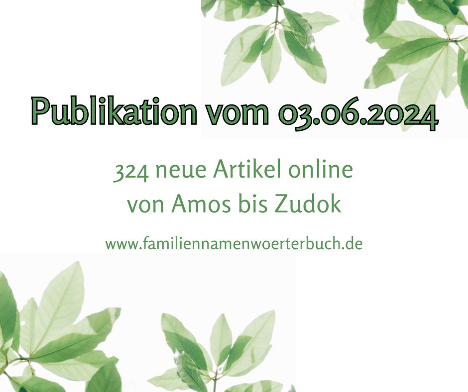 Von Amos bis Zudok: 324 neue #Familiennamen-Artikel online im Wörterbuch  namenforschung.net/dfd/woerterbuc… #onomastics #Namenforschung #Akademienprogramm #adwmainz