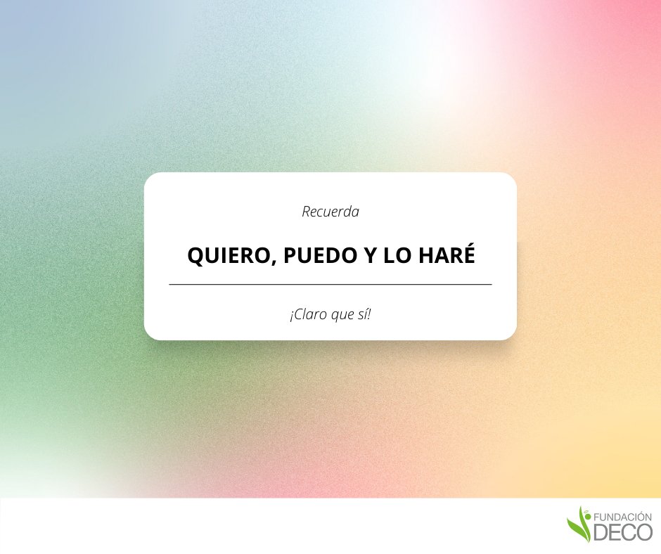 fdecoac's tweet photo. Quiero, puedo y lo haré. ¡Claro que sí!
#frasepositiva #comienzaeldia #motivacional #frasedeldia #fundaciondeco #BuenosDiasParaTodos #YoPuedoHacerlo #YOQUIERO #LoHare https://t.co/x2MzsGkeZE