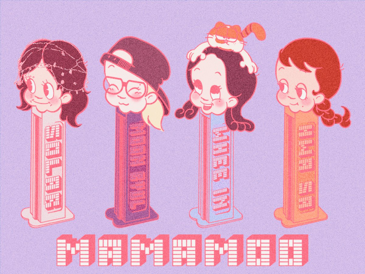MAMAMOO×PEZ

#MAMAMOO #mamamoofanart 
#SOLAR  #MOONBYUL  #WHEEIN  #HWASA 
#마마무  #솔라  #문별  #휘인  #화사
