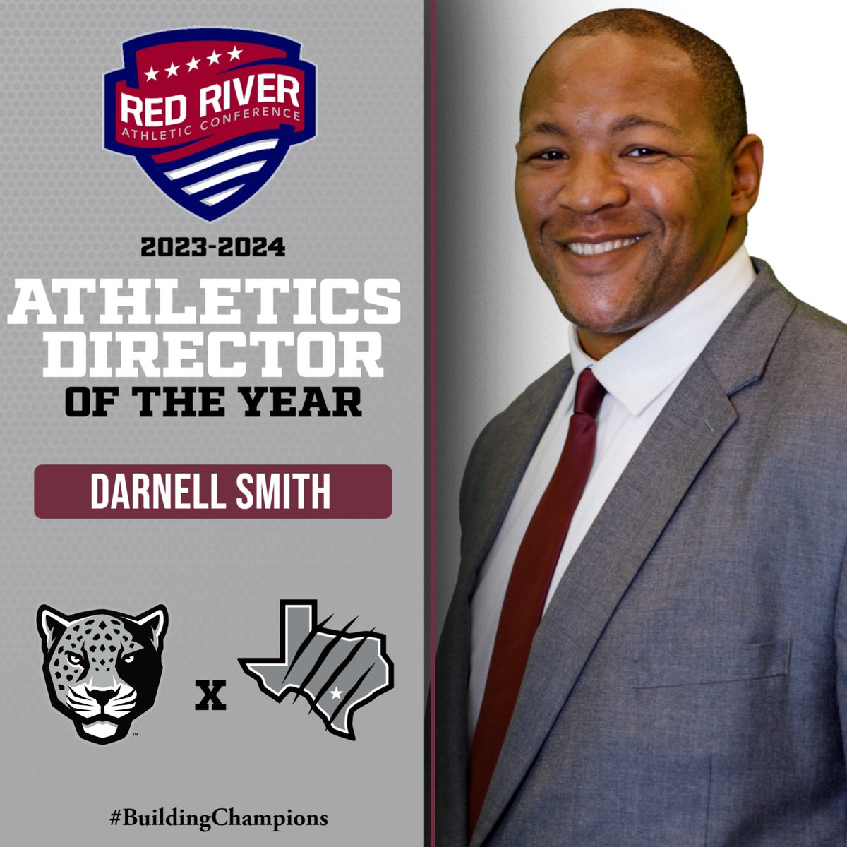 Darnell Smith - Athletics Director (@jaguaradsmith) on Twitter photo Wow! Truly honored to be named the <a href="/RRACsports/">RRAC Sports</a> AD of the Year! I humbly accept this award on behalf of my team <a href="/TAMUSanAntonio/">Texas A&M University-San Antonio</a> . Thank you to everyone who invested in me and my Athletics Department for your support!
๐ redriverconference.com/general/2023-2โฆ
Go Jags! ๐พ
#buildingchampions Wow! Truly honored to be named the <a href="/RRACsports/">RRAC Sports</a> AD of the Year! I humbly accept this award on behalf of my team <a href="/TAMUSanAntonio/">Texas A&M University-San Antonio</a> . Thank you to everyone who invested in me and my Athletics Department for your support!
๐ redriverconference.com/general/2023-2โฆ
Go Jags! ๐พ
#buildingchampions