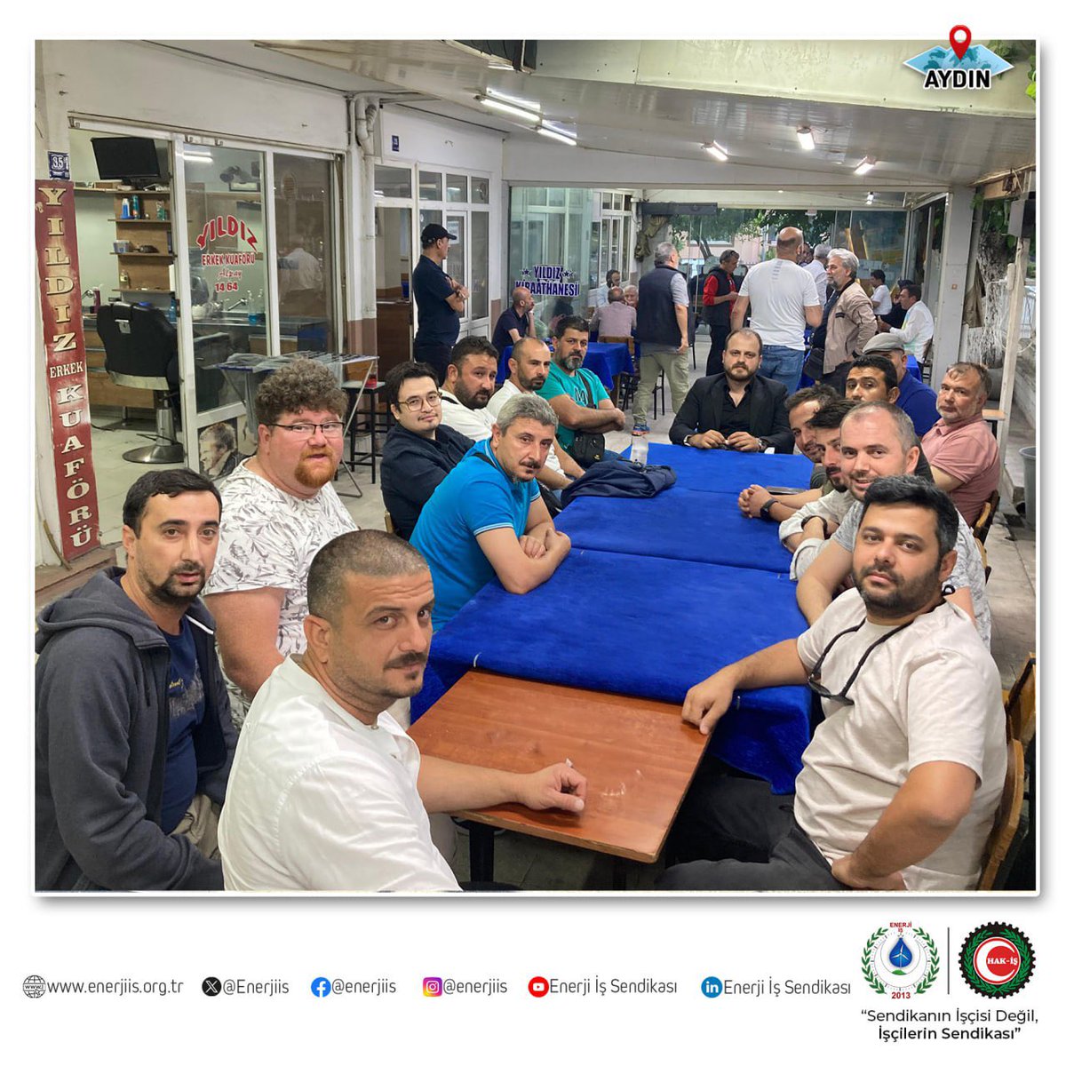 Enerjiis's tweet photo. Genel Merkez Teşkilatımız tarafından Gürmat Elektrik Üretim A.Ş.  bünyesindeki üyelerimize ziyarette bulunulup, değerli üyelerimize sendikal faaliyetler hakkında bilgilendirmeler yapıldı.

Üyelerimize misafirperverliklerinden ötürü teşekkürlerimizi sunuyor, çalışmalarında başarılar ve kolaylıklar diliyoruz.

@gurisholding @hakiskonf
