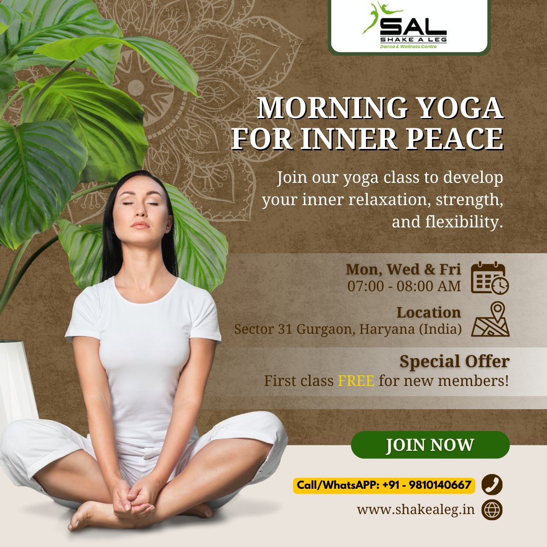 ShakeaLeg_co's tweet photo. 🌿 Elevate Your Well-being with #Yoga at Shake A Leg! 🌿
Join our yoga classes at #ShakeALeg and transform your mind, body, and spirit.
.
• 💬 WhatsApp: +91- 9810140667
.
#Wellness #HealthyLiving #Mindfulness #YogaClass #FitnessJourney #Gurgaon https://t.co/9aCExEYgTr