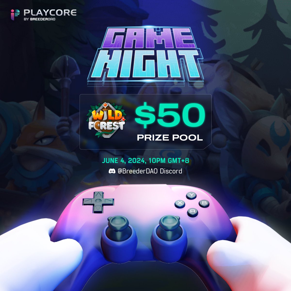 𝗧𝘂𝗲𝘀𝗱𝗮𝘆𝘀 𝘄𝗲𝗿𝗲 𝗺𝗮𝗱𝗲 𝗳𝗼𝗿 𝗴𝗮𝗺𝗲 𝗻𝗶𝗴𝗵𝘁𝘀 🎮

[𝟱𝟬 𝗨𝗦𝗗 𝗣𝗥𝗜𝗭𝗘 𝗣𝗢𝗢𝗟] 

Come thru and get the chance to win in a prize pool of 50 USD during our <a href="/playwildforest/">Wild Forest</a> game night tomorrow night at 10 PM GMT+8 💰 Don’t miss out!

👾 discord.com/invite/breeder…
