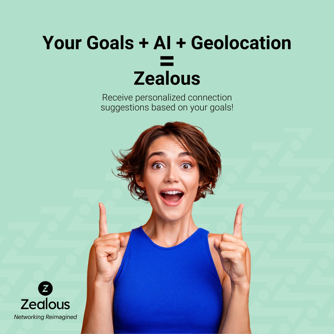 getzealous's tweet photo. How can you be prepared for the future of networking? ⚡️

Use Zealous! 

🔹Connect faster with geolocation-based networking. 
🔹Meet Zaia, your AI-powered networking assistant to bridge the gap. 

Download the app today. Link in bio. 

#Technology #Networking #Zealous https://t.co/wTiFLFYhNx