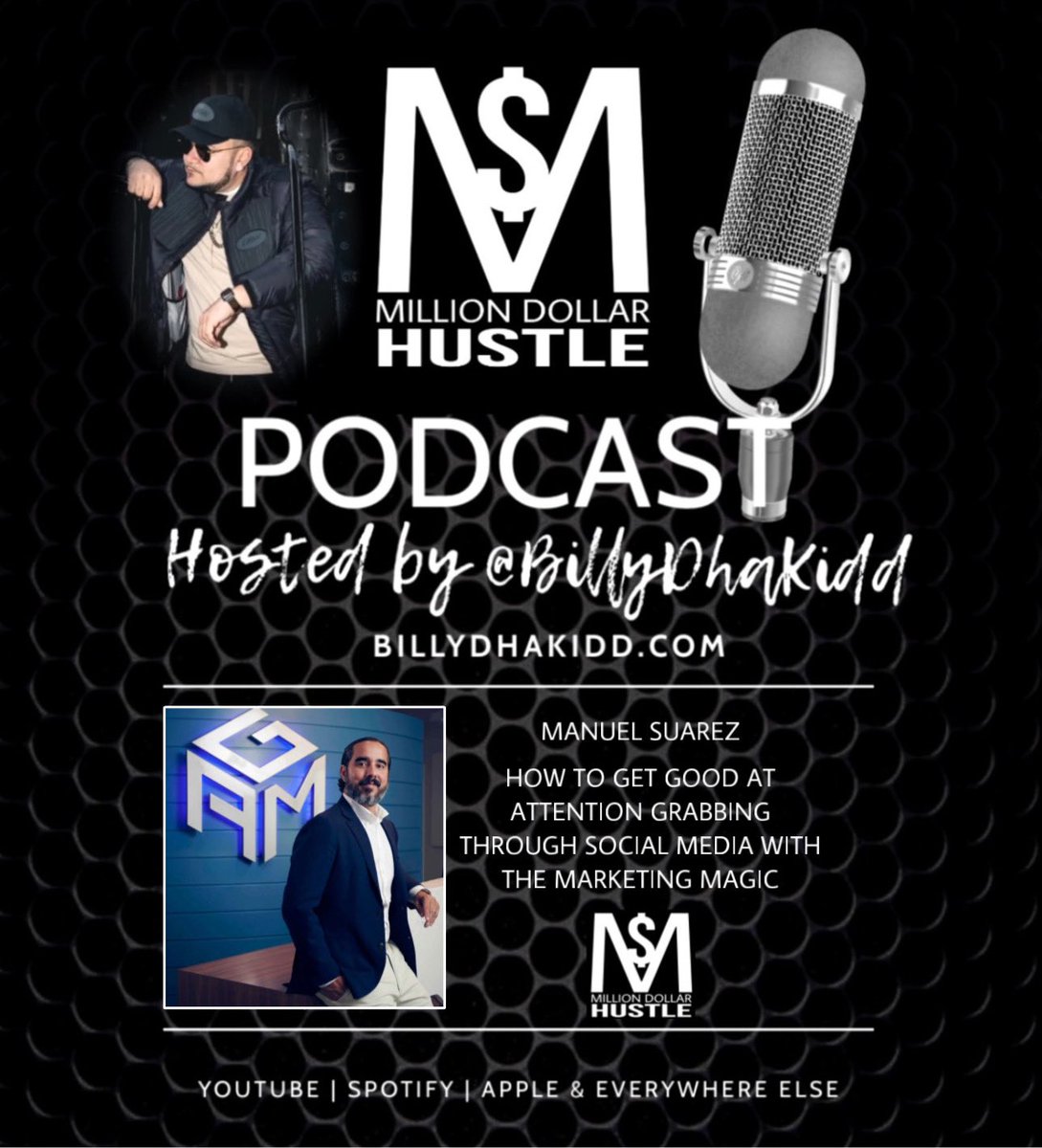 MILLION💲DOLLAR💲MINDAY🧠

<a href="/BillyDhaKidd/">Billy Dha Kidd</a> 
@MillionDollarHustlePod
<a href="/MrManuelSuarez/">MrManuelSuarez</a>

Listen on your favorite podcast app:
allmylinks.com/MillionDollarH…