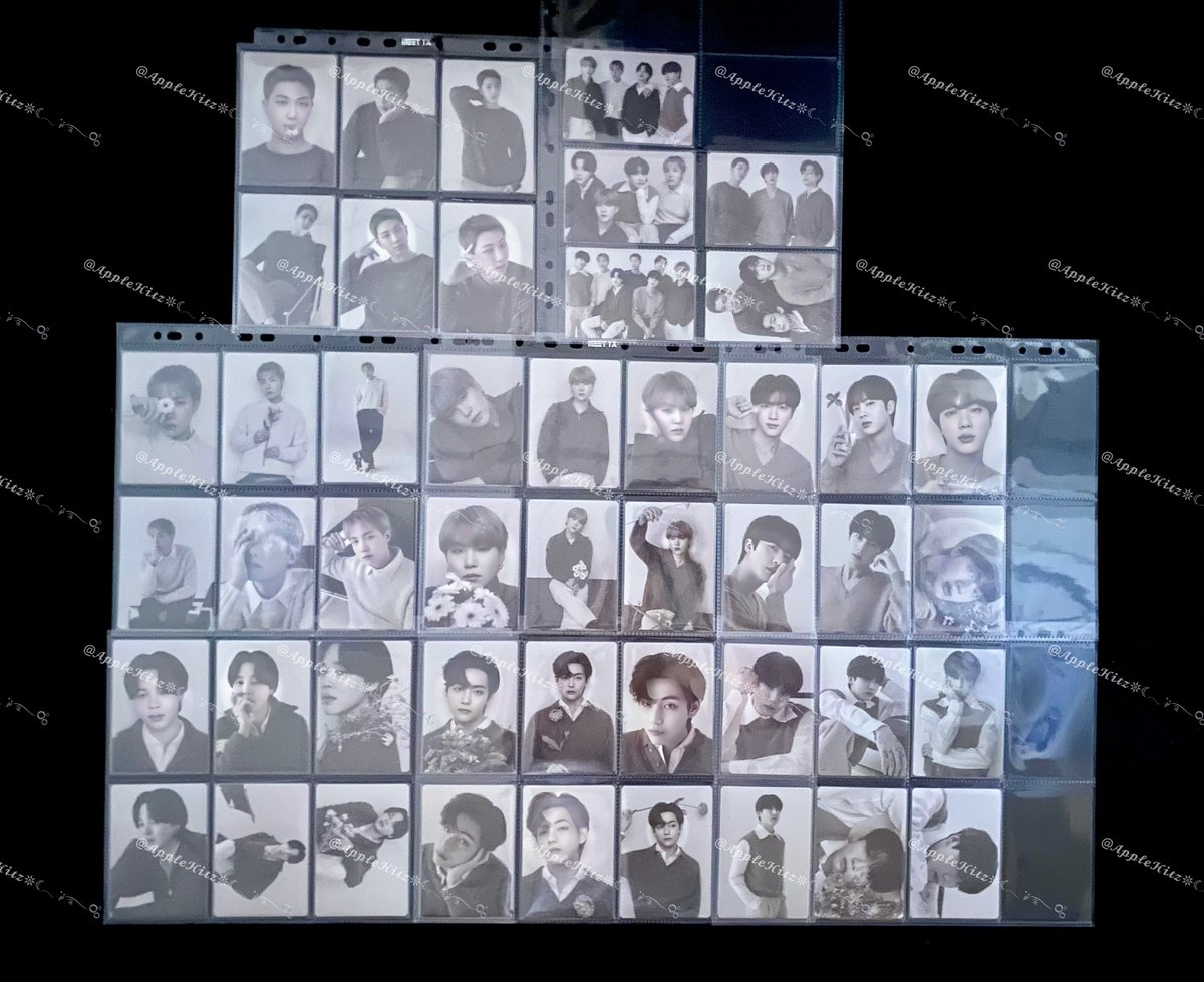 AppleHitz's tweet photo. ✅ mini photocard : BTS Monochrome
ผลประกอบการ แกะเอง 7 เซ็ต หาแลกกับอาร์มี่ 5 ใบ ซื้อแยกอีก 7 ใบ ครบ!! เย่!! 👏🏻👏🏻
#AppleHitzสะสม
#WithYouPJMCollection
#BTS_MONOCHROME #BTS_POPUP https://t.co/y3clnF2E7H