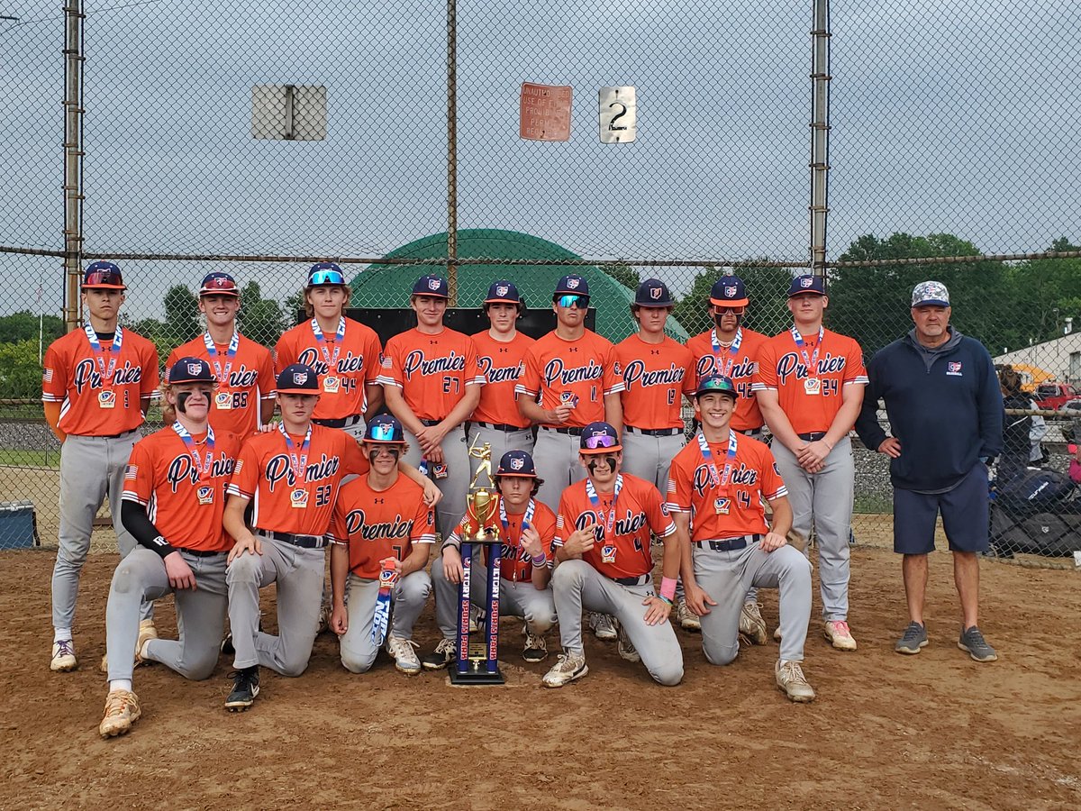 Tournament win in the Howie Briggs Memorial tournament benefiting the Littlest Heroes 18u division. This win meant more than the medal and trophy.  We miss you Howie and won this one for you!
<a href="/premierath/">Premier Ohio Baseball</a>