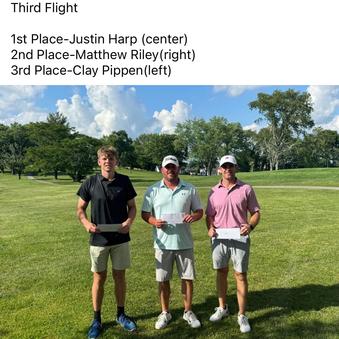 Flight Winners of the 2024 Willow Oaks Invitational