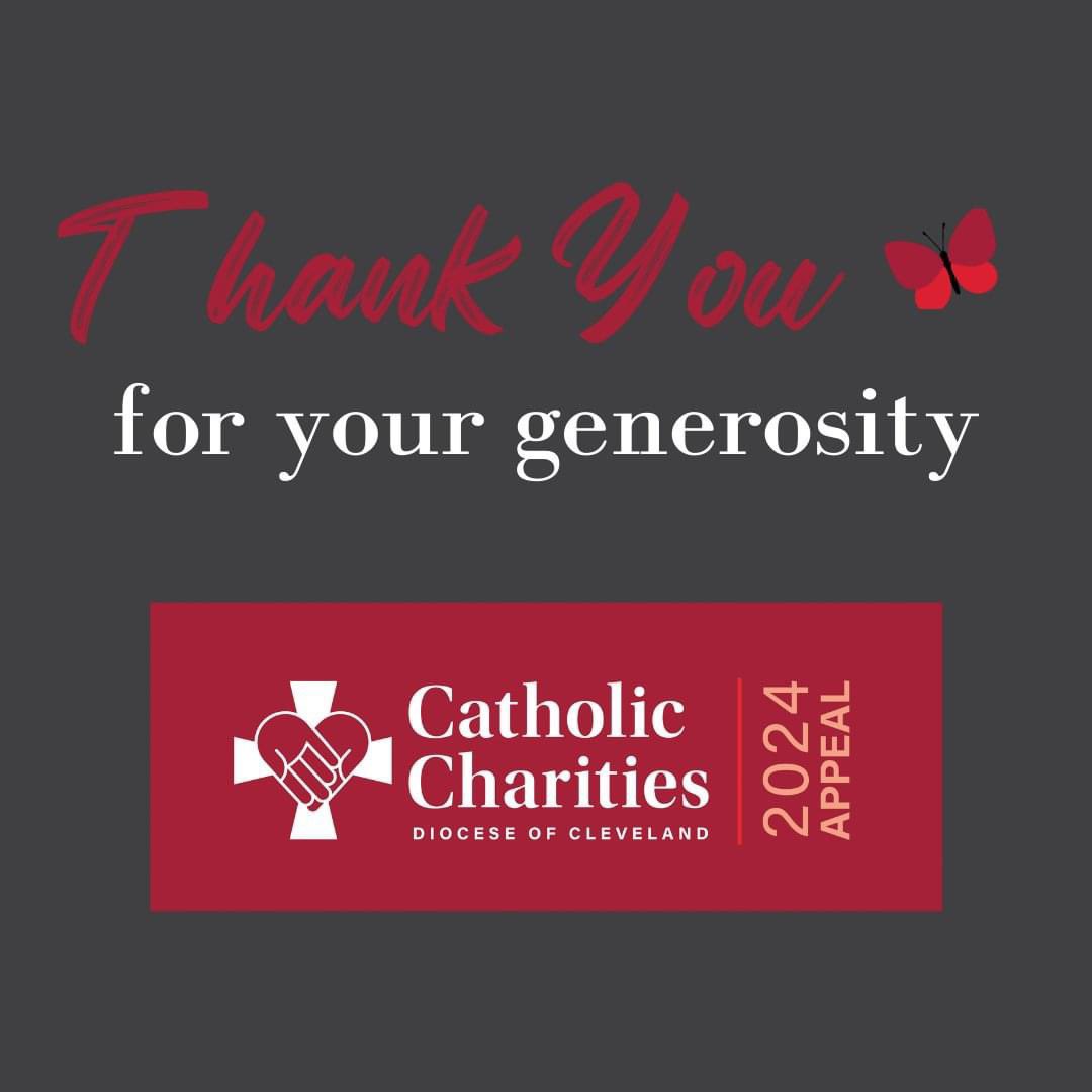 CatholicCommCLE's tweet image. THANK YOU for your support of the Catholic Charities Follow Up Appeal supporting services for those with Substance Use Disorder! You can still donate at catholiccommunity.org/sud or text CCSUD to 41444. #TransformedbyyourLOVE @ccdocle @dioceseofcle