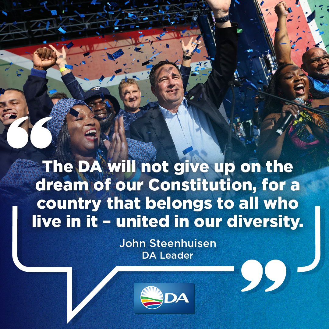 ❗️As we digest the results of the 2024 elections and its implications, DA Leader John Steenhuisen assures the people of SA that the DA will always act in the interest of the people.   The DA remains committed to negotiating for the greater good of our country!