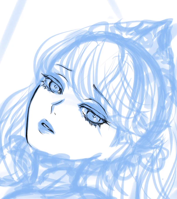 #一日一枚今日はpixivリクエストでもらったやつ描いてる。 