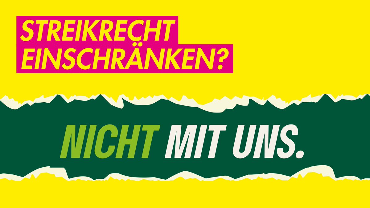 📢 Das Streikrecht ist ein fundamentales Recht in unserer Demokratie! Die FDP-Pläne, dieses massiv einzuschränken, betreffen insbs. kritische Infrastruktur und sind ein direkter Angriff auf Arbeitnehmerrechte. Gerade in diesen Bereichen sind faire Arbeitsbedingungen unerlässlich.