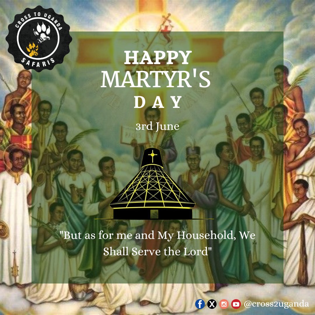 cross2uganda's tweet photo. Join us in commemorating UG Martyr's Day, a significant and revered occasion honoring the courage and faith of martyrs who sacrificed their lives in the late 19th cent. Visit the Martyrs Shrine in Namugongo, a monumental site that stands as a testament to their enduring legacy. https://t.co/pdmF89NFyt