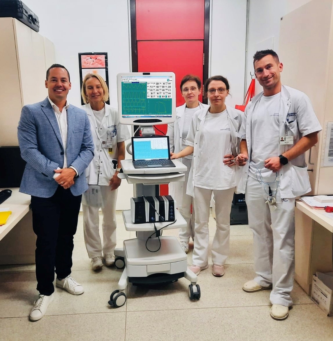 Patrick Sullivan (@psullivan000) on Twitter photo Pleasure working with the team at <a href="/ukclj/">UKC Ljubljana</a> under the leadership of Prof <a href="/MatjazBunc/">Matjaž Bunc</a> and Dr. <a href="/CvijicMarta/">Marta Cvijic</a>.
Real-time clinical #PVLoop #hemodynamics used to better characterize ventricular fxn during advanced structural heart procedures to improve patient outcomes. #pvloops Pleasure working with the team at <a href="/ukclj/">UKC Ljubljana</a> under the leadership of Prof <a href="/MatjazBunc/">Matjaž Bunc</a> and Dr. <a href="/CvijicMarta/">Marta Cvijic</a>.
Real-time clinical #PVLoop #hemodynamics used to better characterize ventricular fxn during advanced structural heart procedures to improve patient outcomes. #pvloops