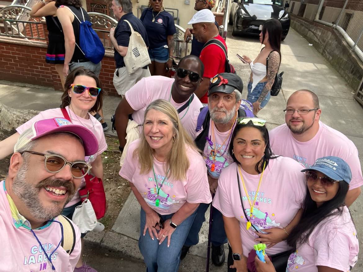 Happy Pride! Just some of the <a href="/QCC_CUNY/">Queensborough | CUNY</a> community who joined the Queens Pride Parade celebrating our #LGBTQIA+ community.