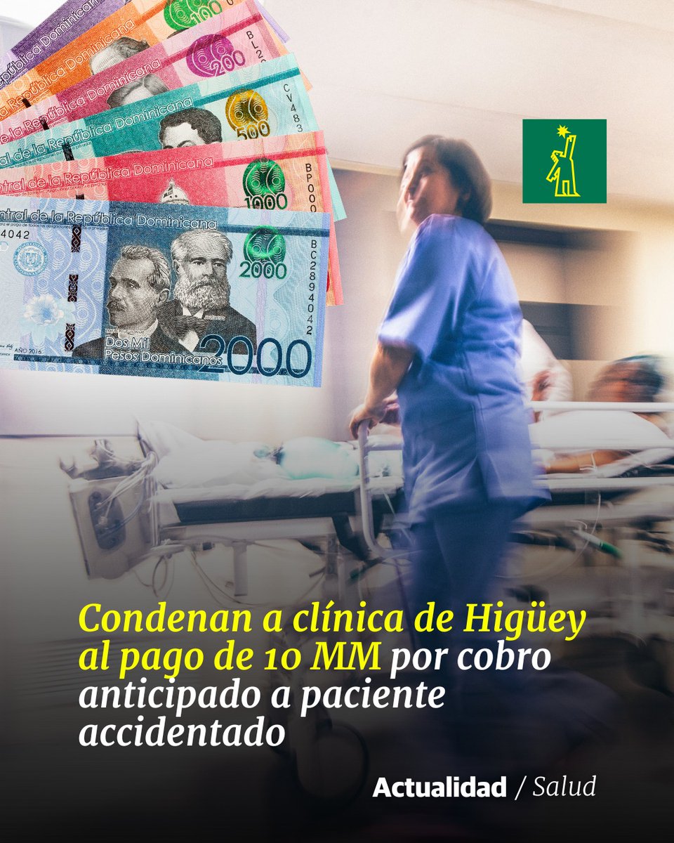 ⚕ |#SaludDL| Los abogados del centro médico dijeron que apelarán la decisión

🔗ow.ly/A5S650S6q4a

#DiarioLibre #Higüey #PacienteAccidentado