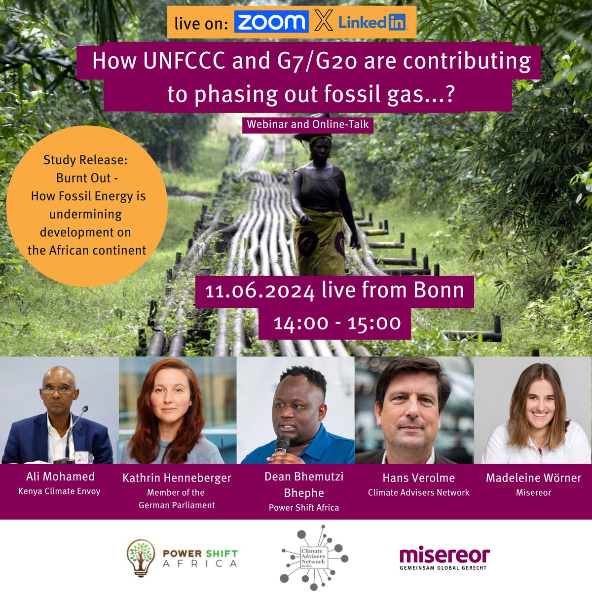 Die #Klimakonferenz in #Bonn markiert die Halbzeit auf dem Weg zur #COP29. Am 11. Juni suchen wir Antworten auf die Frage: Welchen Beitrag leisten <a href="/UNFCCC/">UN Climate Change</a> &amp; #G7/#G20 zum Ausstieg aus den Fossilen Energien? (<a href="/climstrat/">Hans Verolme</a>)
Um diese Studie geht es:
E➡misereor.org/fileadmin/user…