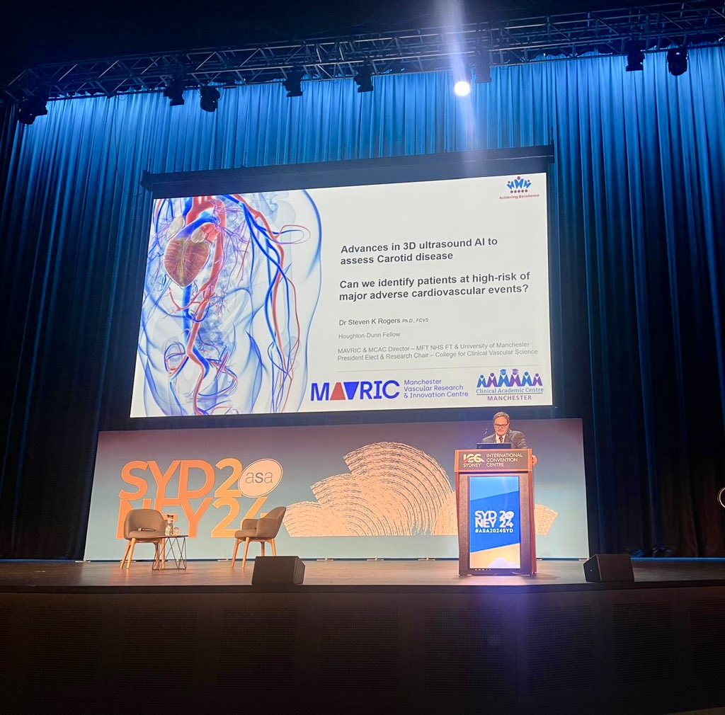 MAVRIC (@mavric_mft) on Twitter photo Congratulations to <a href="/Steve_K_Rogers/">Dr Steve K Rogers</a> who gave the international vascular keynote talk on his work of developing 3D ultrasound based AI measurements to predict and prevent MACE, at the Australian Sonographers Association this weekend in Sydney! <a href="/asasonography/">ASA</a> <a href="/dawnpike20/">Dawn Pike (RN)</a> <a href="/l_ebah/">Ebah-L</a> Congratulations to <a href="/Steve_K_Rogers/">Dr Steve K Rogers</a> who gave the international vascular keynote talk on his work of developing 3D ultrasound based AI measurements to predict and prevent MACE, at the Australian Sonographers Association this weekend in Sydney! <a href="/asasonography/">ASA</a> <a href="/dawnpike20/">Dawn Pike (RN)</a> <a href="/l_ebah/">Ebah-L</a>