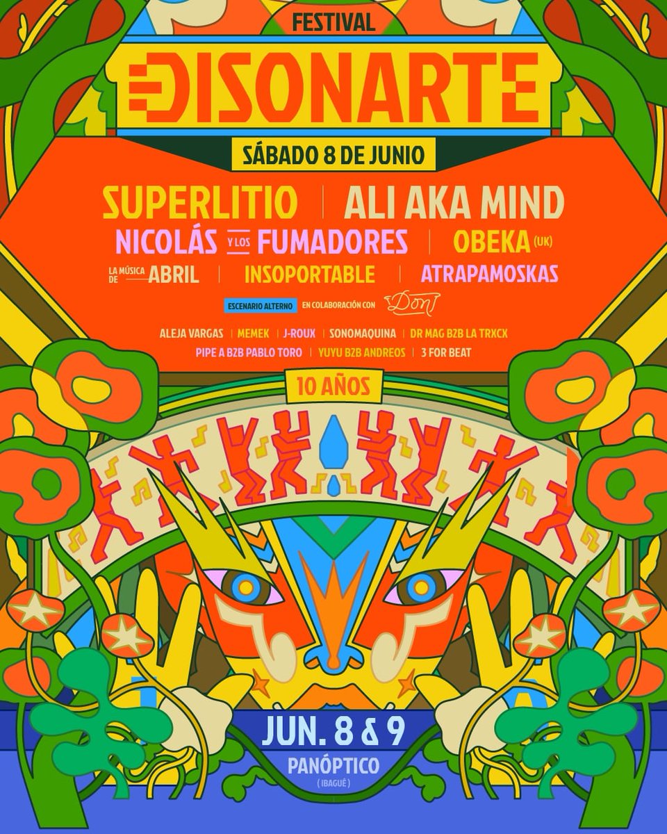 Agenciaper's tweet photo. El Festival Disonarte 10 años está a la vuelta de la esquina, 8 y 9 de junio en el Panóptico de Ibagué. https://t.co/it5GGZpGCp