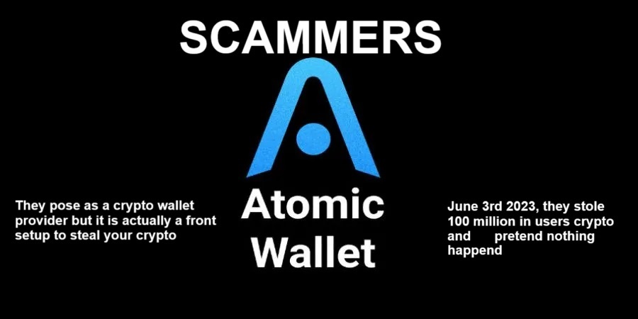 ATOMIC WALLET , ONE YEAR AGO STOLE THEIR USERS CRYPTO.  JUNE 3RD 2023 #atomicwallet #atomicwallethack #scammers #insidejob #Bonk #Bitcoin #Coinbase #shiba #Airdrop #cryptoAi #Ethererum #Hacked #RWA #XRP #BNB #Brett #Base #Ethereum #SolanaCommunity #AI #ETF #Binance