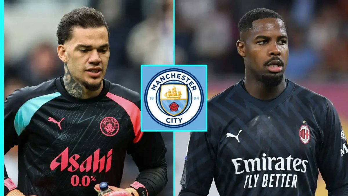 DeadlineDayLive's tweet photo. 🚨 Manchester City will move for AC Milan's goalkeeper Mike Maignan if Ederson leaves.

(Source: Sun Sport) https://t.co/0mnOISbgP2