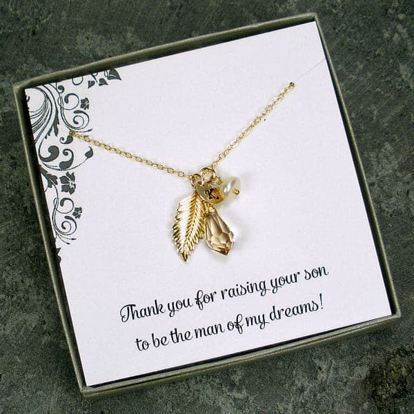 Mother of the Bride and Groom Gift: Personalized Necklace, 14k Gold Filled tuppu.net/eca1c352 #giftideas #jewelry #handmadegifts #handmade #giftsforher #handmadejewelry #jewelryaddict #artisanjewelry #shopsmall #jewelrygift #Pearl