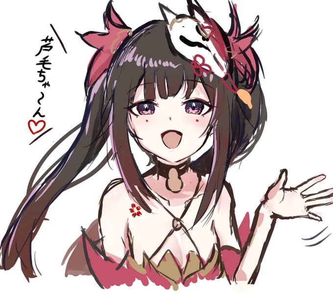これは30分くらいで描けた花火 