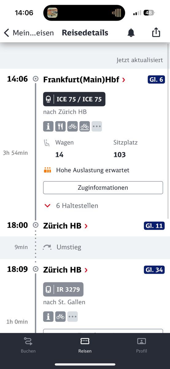 AkimoHusky's tweet photo. @DB_Bahn ich bin verwirrt
Ich hab nur einen Sitzplatz im ICE von Frankfurt aus reserviert (davor ging nicht, keine Sitzplätze verfügbar). Jetzt werden mir plötzlich 2 reservierte Plätze angezeigt? Was gilt nun? Eine Reservierung von Hannover aus. Eine von Frankfurt, wie gebucht.. https://t.co/dJZASk0cY4
