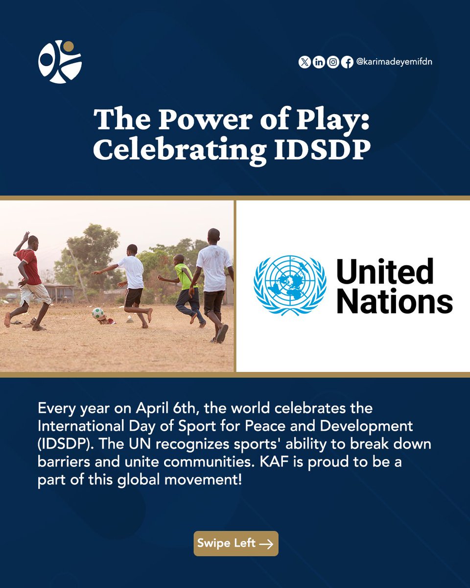 karimadeyemifdn's tweet image. Building leaders on &amp;amp; off the field!

KAF combines sports &amp;amp; education to empower future leaders. And here&apos;s how we do it. 

What&apos;s your take on sports in education?  Let us know!

#IDSDP2024 #KAF #SportsEd #KAFAwards #Leadership #SocialImpact