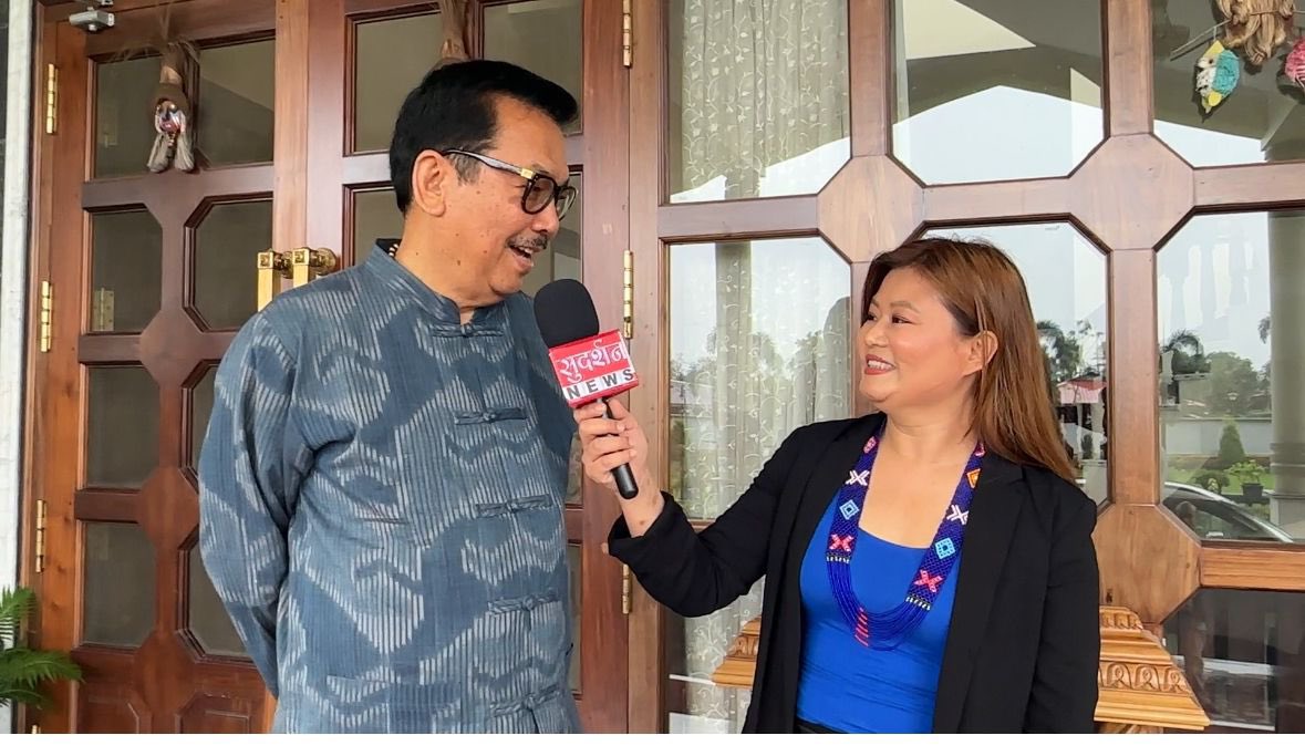Glad to have an interaction with the Northeast Bureau Chief of Delhi based <a href="/SudarshanNewsTV/">Sudarshan News</a>, Miss Thejotalu Nakro (JoJo) from Nagaland at my residence in Namsai today. 

I feel proud to see a young girl from a predominantly English Speaking State working in a Hindi News Channel