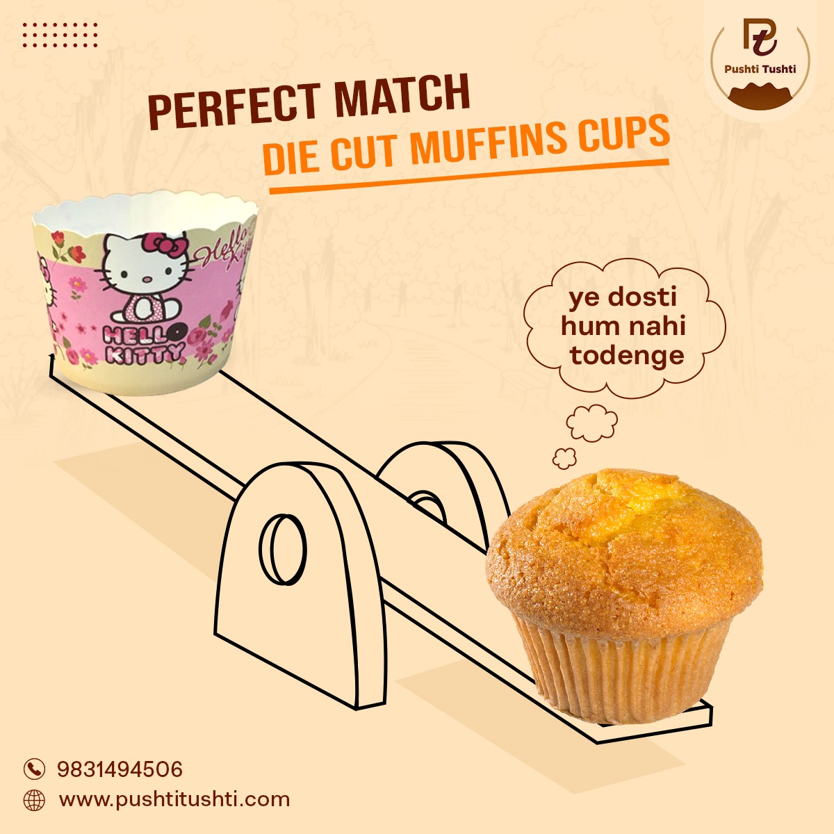 PushtiTushti's tweet image. Get ready to brighten up your baking with our charming diecut Muffin Cups! ✨🧁
🛒 Order Now: +91 9831494506
🔍 Find Us on Google: pushtitushti.com
.
#CupcakeBoxes #DiecutPackaging #CupcakeLove #BakeryPackaging 
#BakeWithLove #SweetTreats #BakingPerfection #BakingSupplies